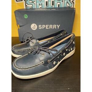 Sperry Top Sider Angelfish Floral Navy Size 12 M New With box